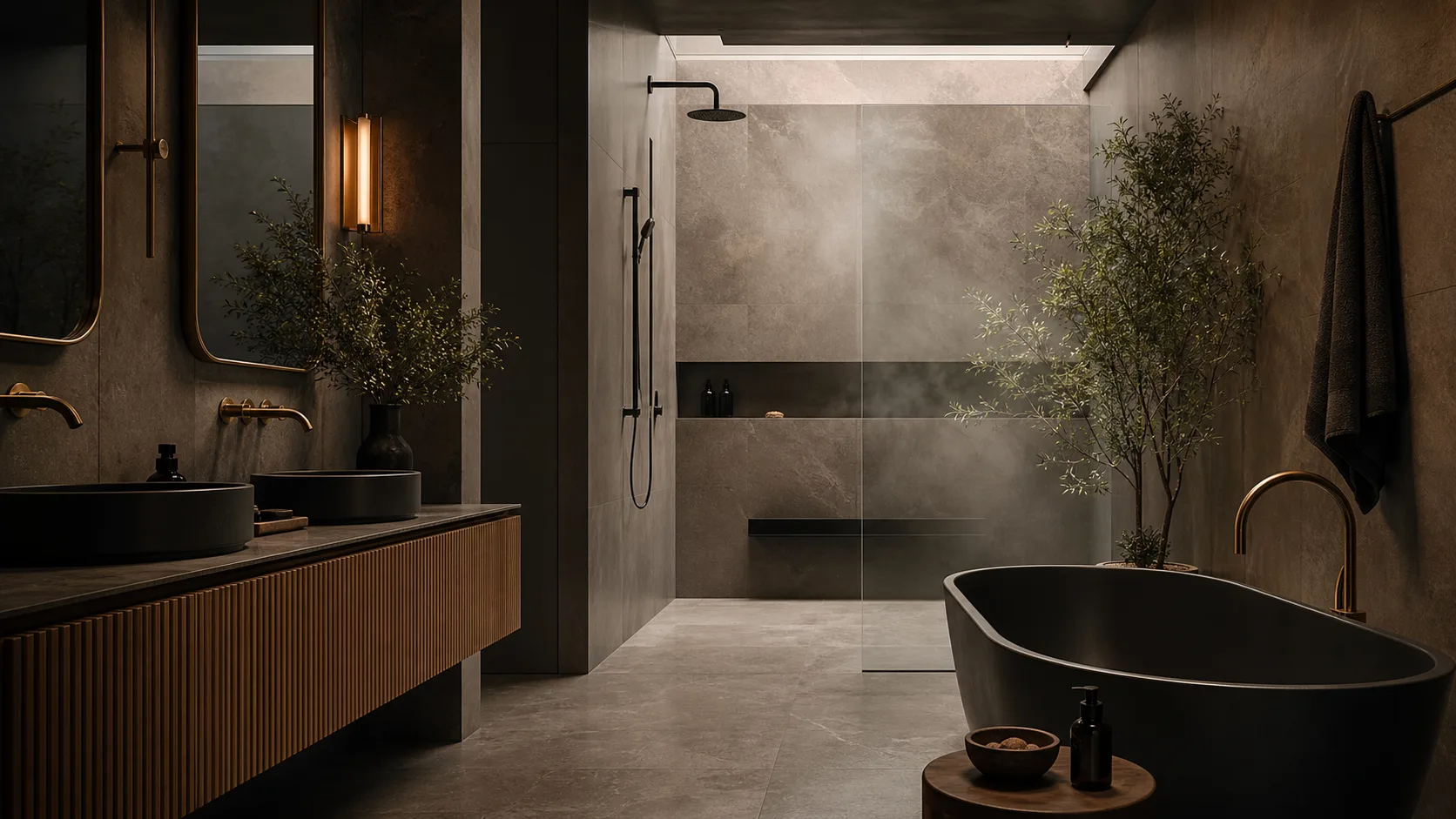 A designer and homeowner reviewing material samples together